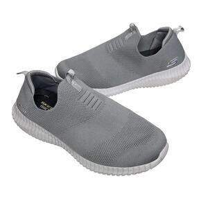 Skechers Elite Flex Wasik Sneakers Mens 10.5 Gray Slip On Wide Fit Comfort Shoes